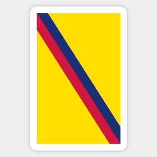 Barcelona Yellow Blue Red Sash Sticker